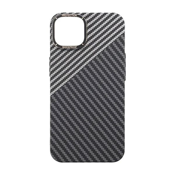 Kolfiber Skal iPhone 14 Plus - Svart & Vit
