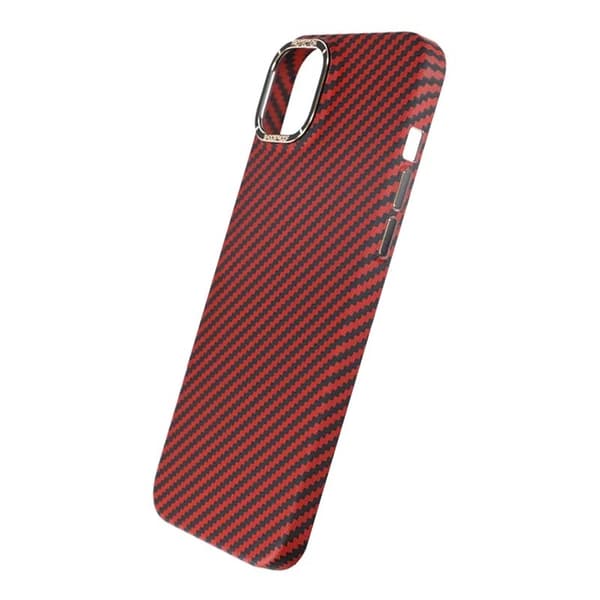 Kolfiber Skal iPhone 14 Plus - Röd