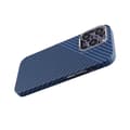 Miniatyrbild 5 av 7: Kolfiber Skal iPhone 14 Pro - Blå & Grå