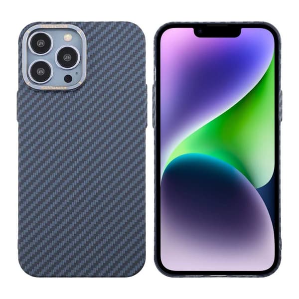 Kolfiber Skal iPhone 13 Pro Max - Blå