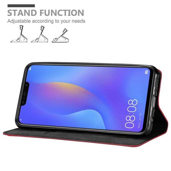Samsung Galaxy J4 PLUS Fodral Skal Plånboksfodral Case med magnetisk stängning, ståfunktion och kortficka