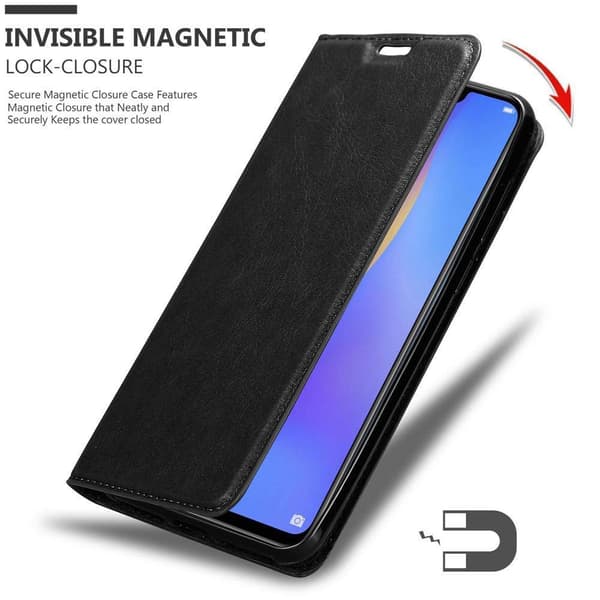 Lommebokdeksel til Samsung Galaxy J4 PLUS Deksel med magnetisk lukking, stativfunksjon og kortlomme