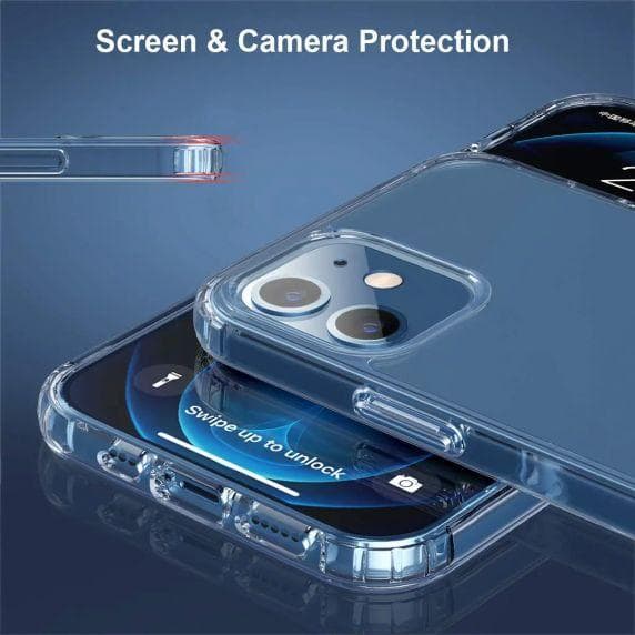 iPhone 12 Mini Skal - Stöttåligt Rvelon Transparent