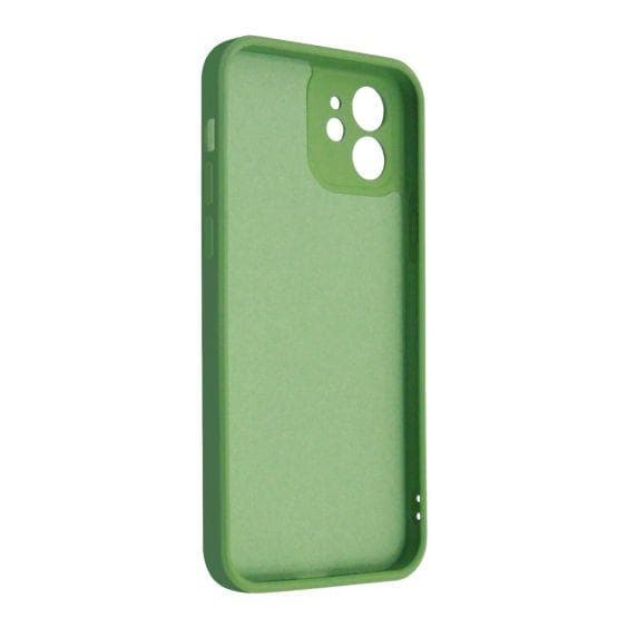 iPhone 12 Silikonskal med Kameraskydd - Grön