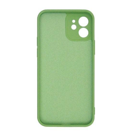 iPhone 12 Silikonskal med Kameraskydd - Grön
