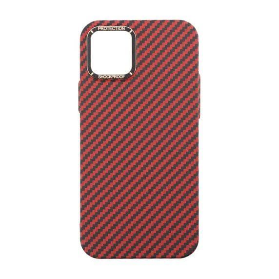 Kolfiber Skal iPhone 12/12 Pro - Röd