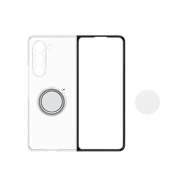 Samsung Original Galaxy Z Fold 5 Cover Clear Gadget Case Transparent