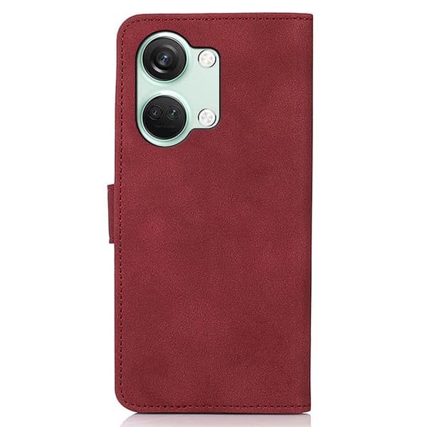 SKALO OnePlus Nord 3 5G / Ace 2V KHAZNEH Pungetui i PU-læder - Rød