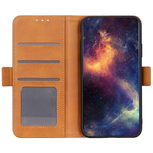 SKALO OnePlus Nord 3 5G / Ace 2V Premium Wallet Flip Cover - Lys brun