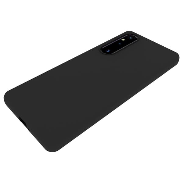 SKALO Sony Xperia 1 V Mattamusta erittäin ohut TPU-suojakuori