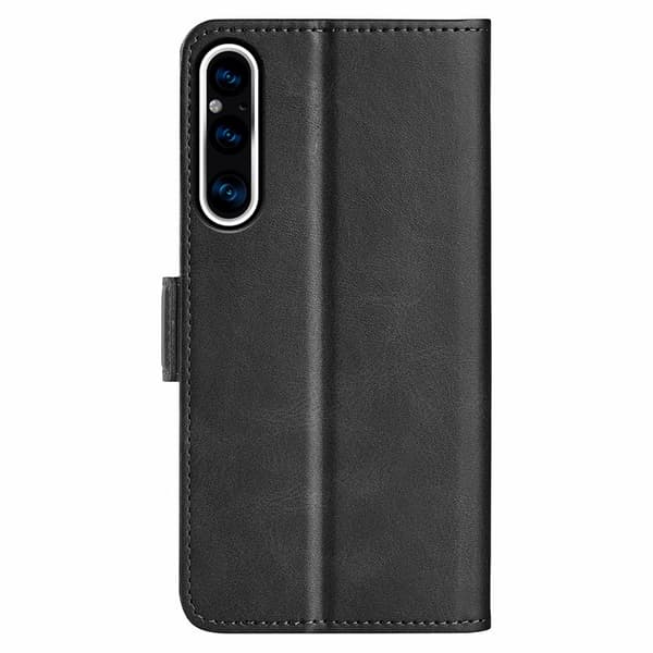 SKALO Sony Xperia 1 V Premium Plånboksfodral - Svart