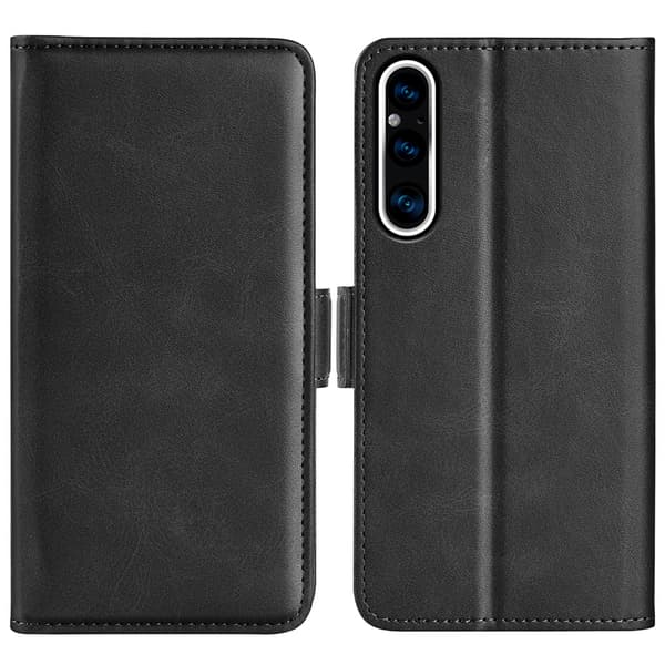 SKALO Sony Xperia 1 V Premium Plånboksfodral - Svart