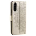Miniatyrbild 6 av 6: SKALO Sony Xperia 10 V Mandala Plånboksfodral - Guld