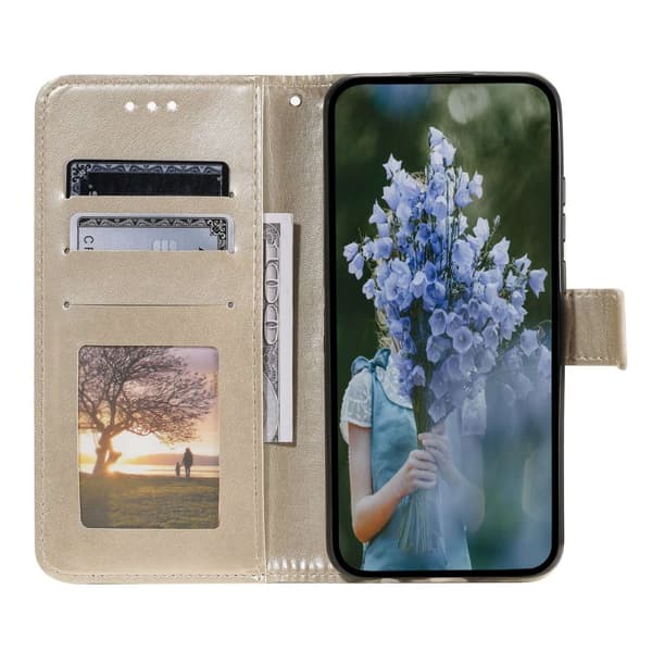 SKALO Sony Xperia 10 V Mandala Plånboksfodral - Guld