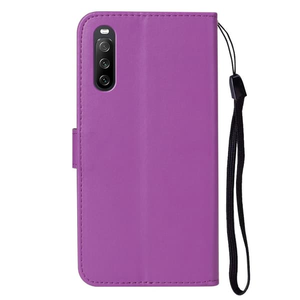 SKALO Sony Xperia 10 V Plånboksfodral i PU-Läder - Lila
