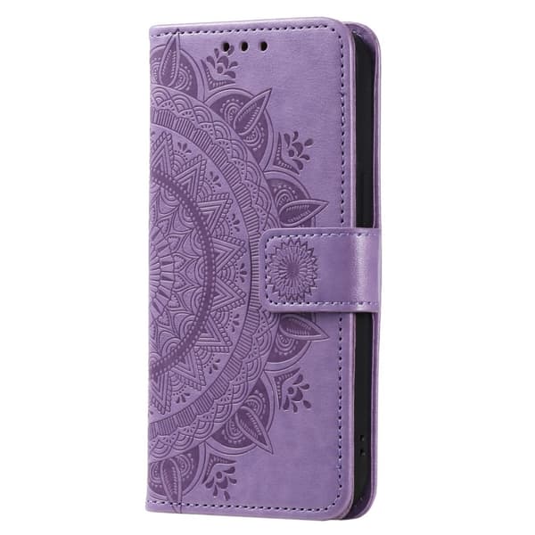SKALO Sony Xperia 10 V Mandala lompakkokotelo - Violetti