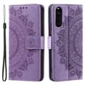 Pikkukuva 1 / 6: SKALO Sony Xperia 10 V Mandala lompakkokotelo - Violetti