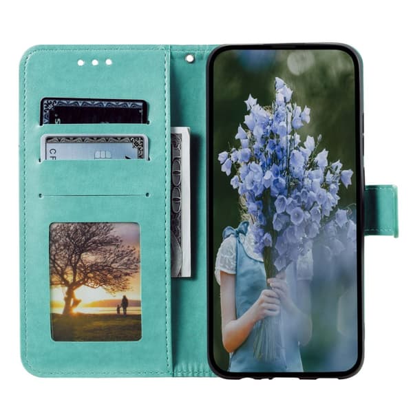SKALO Sony Xperia 10 V Mandala Plånboksfodral - Turkos