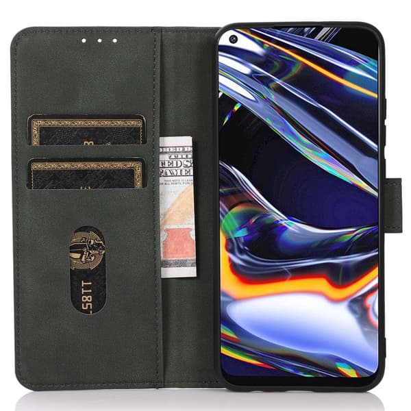 SKALO Sony Xperia 10 V KHAZNEH Lompakkokotelo PU-nahasta - Vihreä