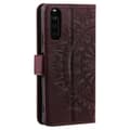 Pikkukuva 5 / 6: SKALO Sony Xperia 10 V Mandala lompakkokotelo - Ruskea