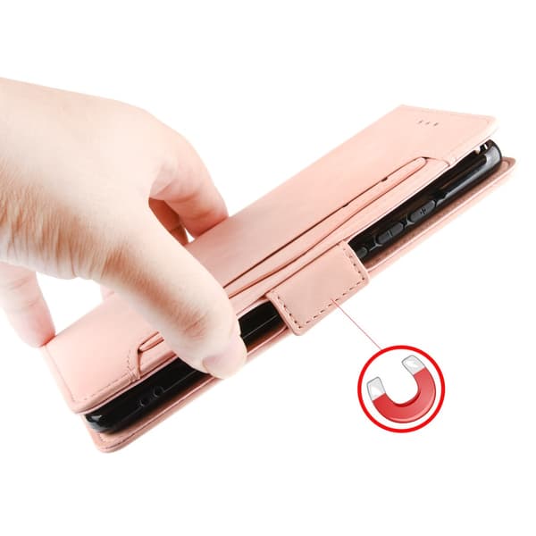 SKALO Sony Xperia 10 V 6-FACK Plånboksfodral - Rosa