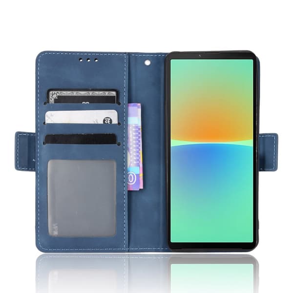 SKALO Sony Xperia 10 V 6-RUM Pungetaske - Blå