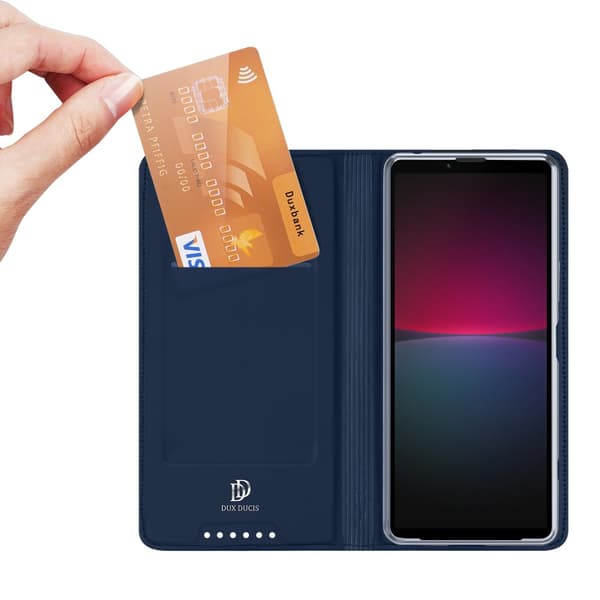 DUX DUCIS Sony Xperia 10 V Skin Pro Series Flip Cover - Blå