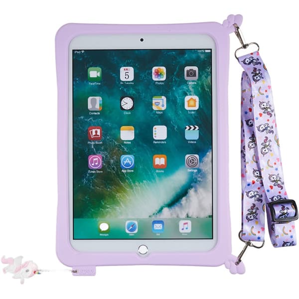 SKALO iPad 10.2 Stødresistent Unicorn Rainbow silikone Cover - Lilla