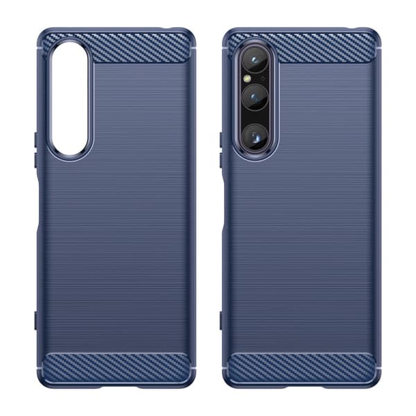 SKALO Sony Xperia 1 V Armor Carbon Stöttåligt TPU-skal