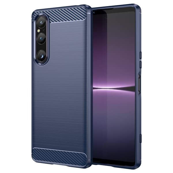 SKALO Sony Xperia 1 V Armor Carbon Stöttåligt TPU-skal