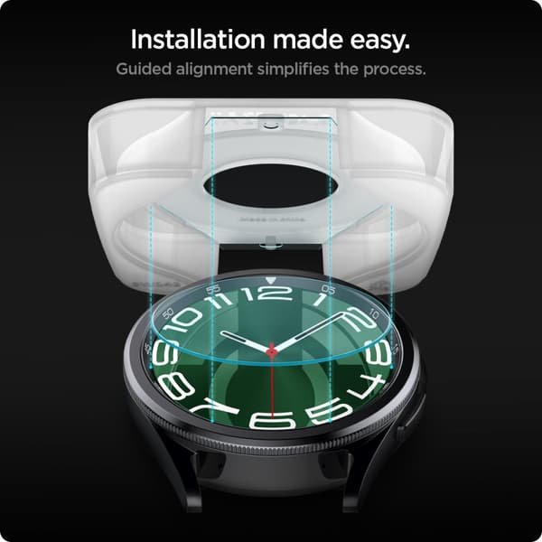 Spigen Samsung Galaxy Watch 6 Classic 47mm Skärmskydd GLAS.tR EZ Fit 2-pack