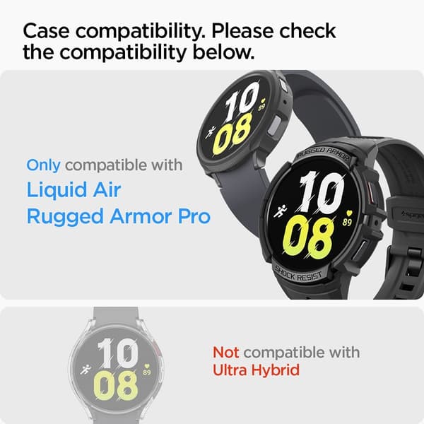 Spigen Samsung Galaxy Watch 6 44mm Skærmbeskytter GLAS.tR EZ Fit 2-pak