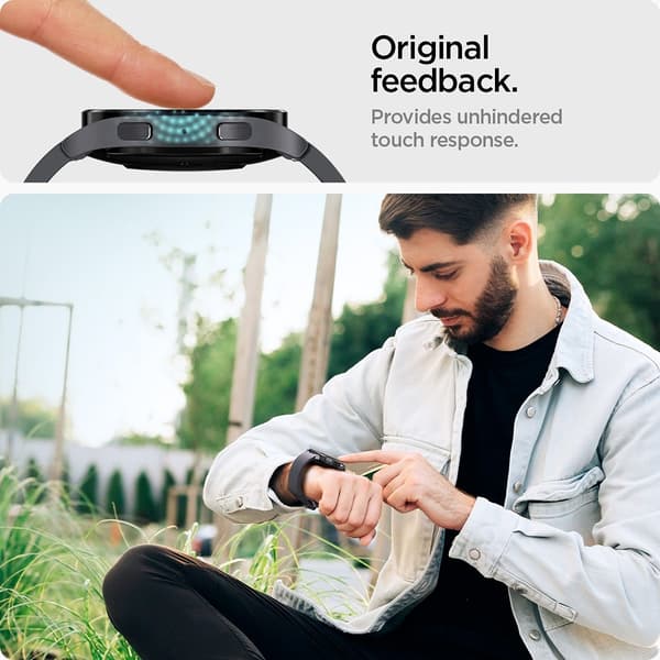 Spigen Samsung Galaxy Watch 6 44mm Skærmbeskytter GLAS.tR EZ Fit 2-pak