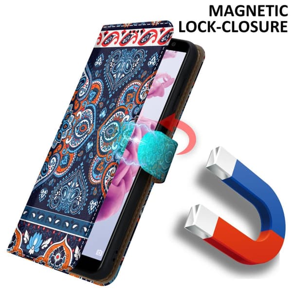 Huawei MATE 10 LITE Suojakotelo Lompakkokotelo Matkapuhelinkotelo Suojakuori jossa on magneettisuljenta, jalusta ja korttipaikka