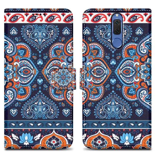 Huawei MATE 10 LITE Suojakotelo Lompakkokotelo Matkapuhelinkotelo Suojakuori jossa on magneettisuljenta, jalusta ja korttipaikka