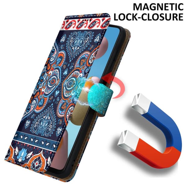 Samsung Galaxy A21s Skal Plånboksfodral Mobilskydd Fodral Case med magnetisk stängning, ståfunktion och kortficka