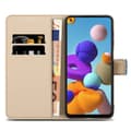 Miniatyrbild 5 av 8: Samsung Galaxy A21s Skal Plånboksfodral Mobilskydd Fodral Case med magnetisk stängning, ståfunktion och kortficka