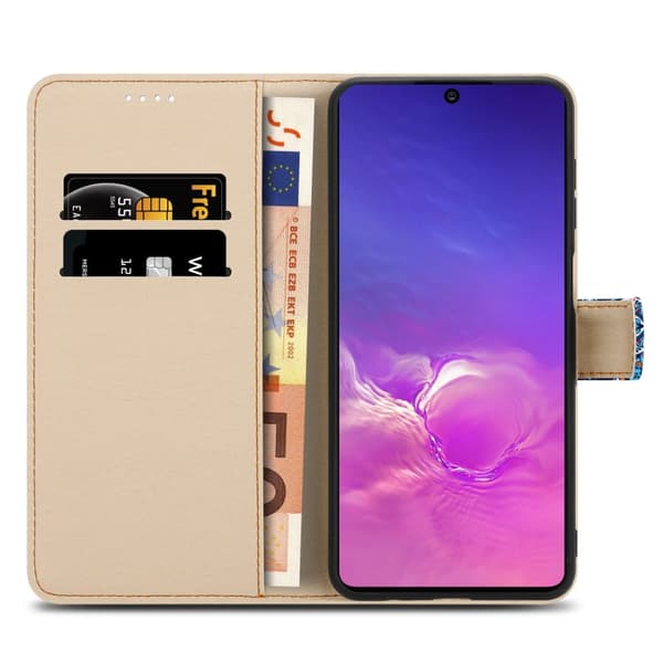Samsung Galaxy A91 / S10 LITE / M80s Suojakotelo Lompakkokotelo Matkapuhelinkotelo Suojakuori jossa on magneettisuljenta, jalusta ja korttipaikka