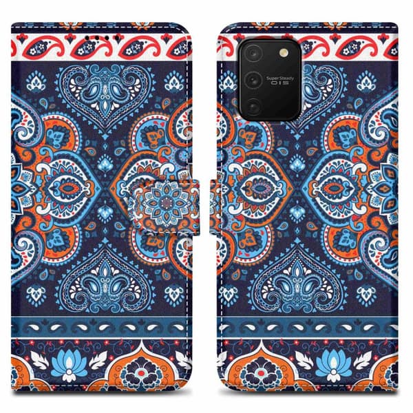 Samsung Galaxy A91 / S10 LITE / M80s Suojakotelo Lompakkokotelo Matkapuhelinkotelo Suojakuori jossa on magneettisuljenta, jalusta ja korttipaikka