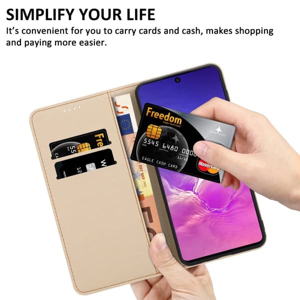 Samsung Galaxy A91 / S10 LITE / M80s Skal Plånboksfodral Mobilskydd Fodral Case med magnetisk stängning, ståfunktion och kortficka