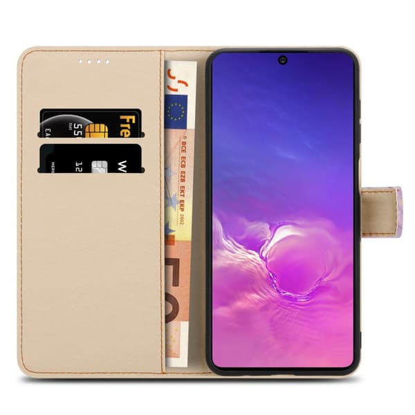 Samsung Galaxy A91 / S10 LITE / M80s Skal Plånboksfodral Mobilskydd Fodral Case med magnetisk stängning, ståfunktion och kortficka