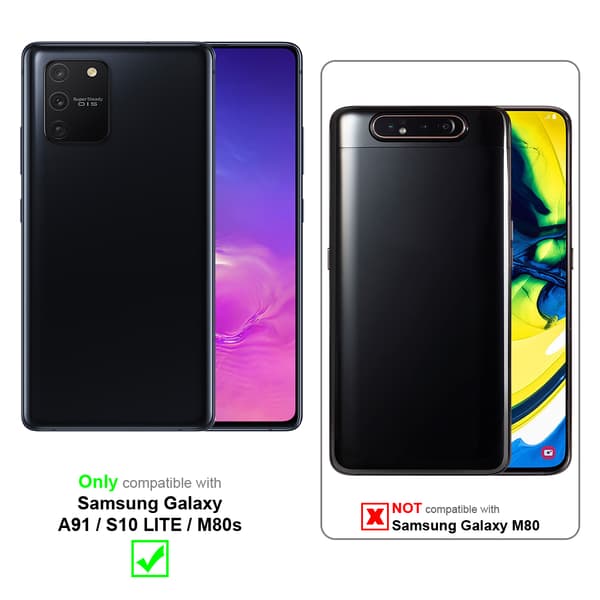 Samsung Galaxy A91 / S10 LITE / M80s Skal Plånboksfodral Mobilskydd Fodral Case med magnetisk stängning, ståfunktion och kortficka