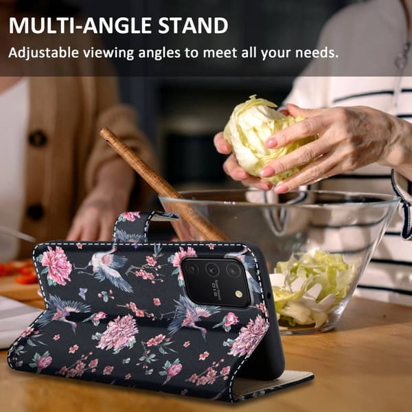 Samsung Galaxy A91 / S10 LITE / M80s Skal Plånboksfodral Mobilskydd Fodral Case med magnetisk stängning, ståfunktion och kortficka