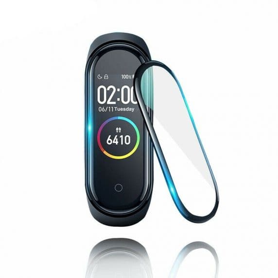 Xiaomi Mi Smart Band 4/5 Skärmskydd i Härdat Glas – Svart