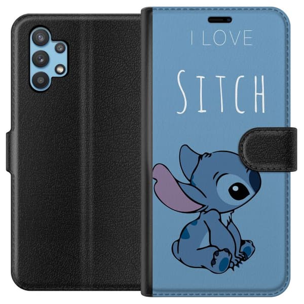 Samsung Galaxy A32 5G Lompakkokotelo I Love Stitch