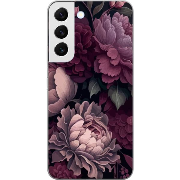 Samsung Galaxy S22+ 5G Genomskinligt Skal Blommor