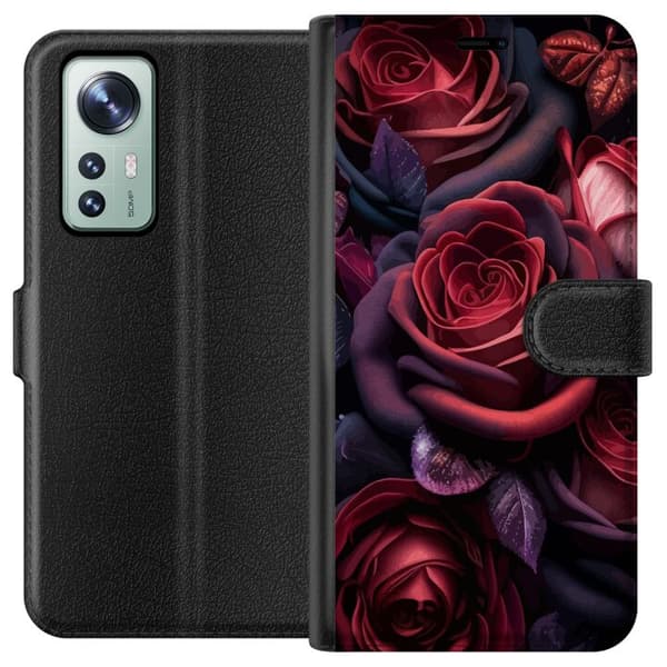 Xiaomi 12 Lommeboketui Rosor
