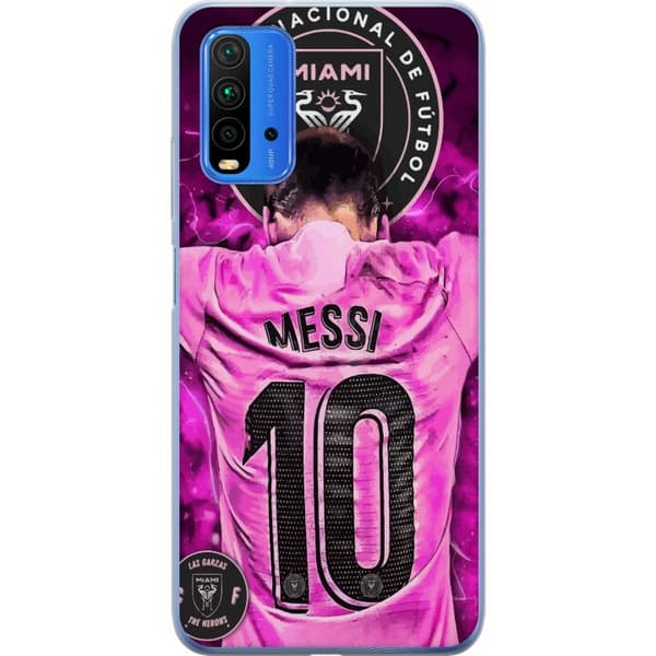 Xiaomi Redmi 9T Genomskinligt Skal Messi