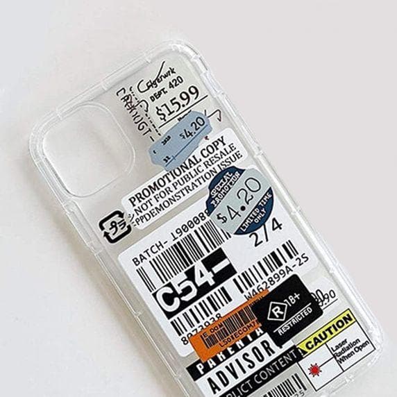 Stöttåligt Mobilskal iPhone 12 Mini - Fashion Streckkoder