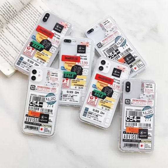 Stöttåligt Mobilskal iPhone 12 Mini - Fashion Streckkoder